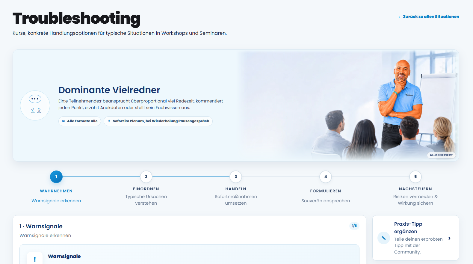 Vossily Training: Sicher handeln